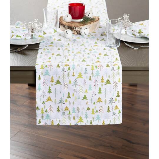 DII® 72" Holiday Woods Printed Table Runner